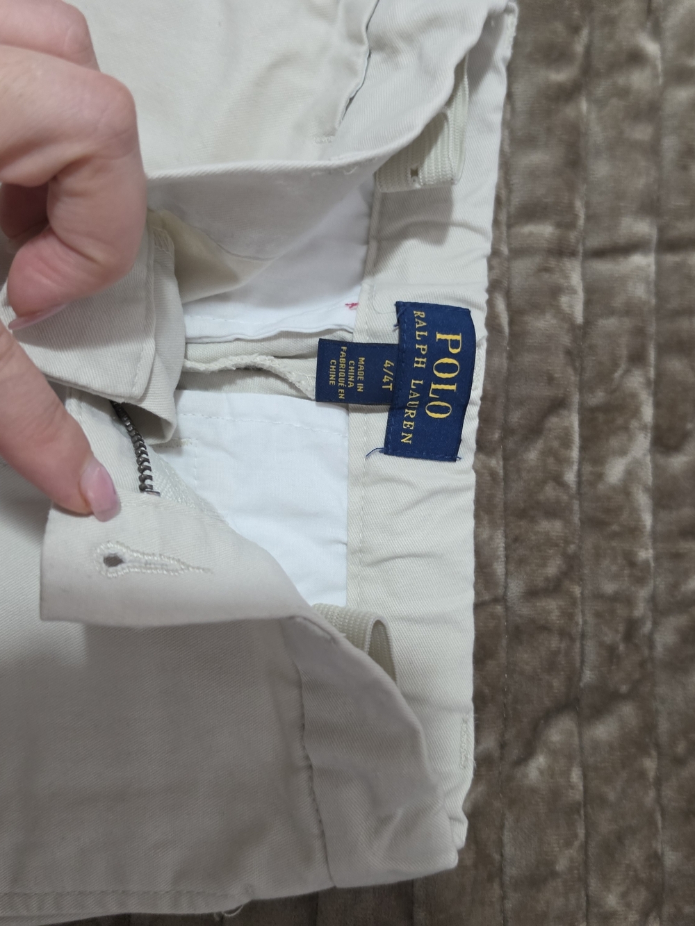 Polo by Ralph Lauren Khaki/Cream Kids Dress Pants